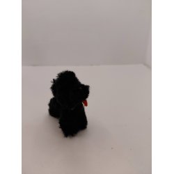 Sort puddelhund (vintage/h�ndlavet)