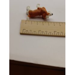 Basset hund i plastik (vintage)