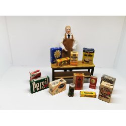 Stor ske i karton (gammel)