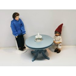 Kurv i porceln med blomster (brugt)