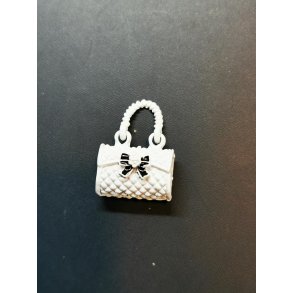 Hndtaske hvid i metal (ny)