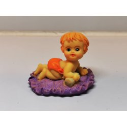 Babydukke i resin (brugt)