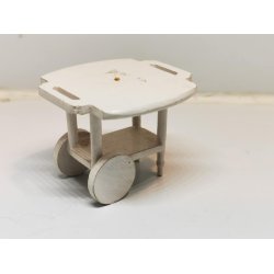 Serveringsvogn til dukkehus scala 1:24 (brugt)