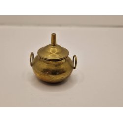 Skl med lg i messing (brugt)