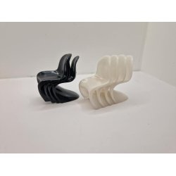 Stol a la Verner Panton i resin (hndlavet)