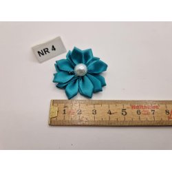 Rosette med perle (ny)  4 cm