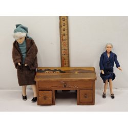 Skrivebord i tr (vintage)