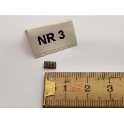 1 stk mrke gr/brun "lege" klods i resin (hndlavet)