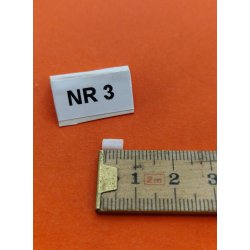 1 stk hvid mikro "lege" klods i resin (hndlavet)