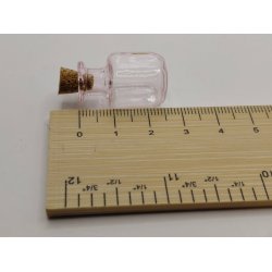 Apoteker krukke/opbevaring i glas med korkprop (ny) 