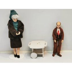 Serveringsvogn til dukkehus scala 1:24 (brugt)