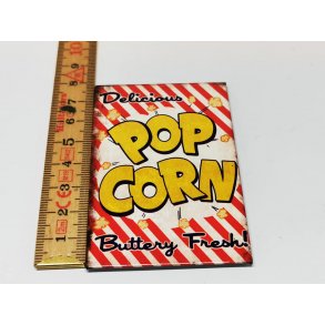 Skilt i metal popcorn (nyt)