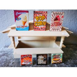 Skilt  pomfritter i metal (nyt)