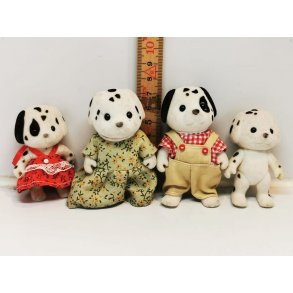 Sylvanian hunde familie med tj (brugt)