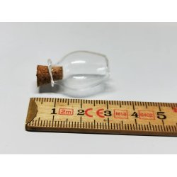 Glas krukke med kork prop (ny)