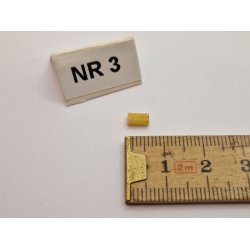 1 stk Gul "lege" klods i resin (hndlavet)