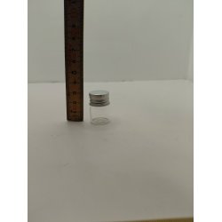 1 stk Stor krukke i glas med metal l�g (ny)