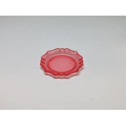 Rundt fad/Tallerken i plastik (ny)