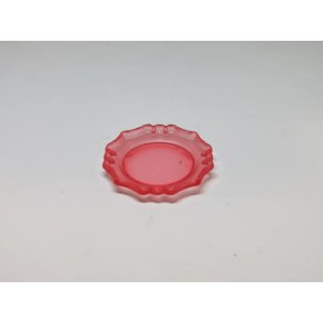 Rundt fad/Tallerken i plastik (ny)