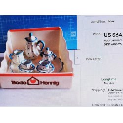 Bodo Henning kaffe stel i original emballage (gammel)