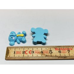 Lysebl elefant i resin (ny)