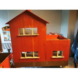 Rdt murstens hus med kkkenbord og altan (brugt) SENDES IKKE