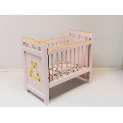 Barneseng til dukkehus scala 1:12