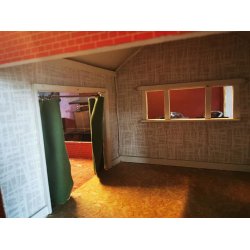 Rdt murstens hus med kkkenbord og altan (brugt) SENDES IKKE