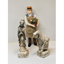 Heste Statue i gibs (brugt)