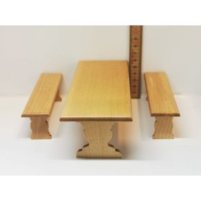 Bord med 2 bnke (nyt)