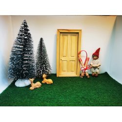 Ski og stave i tr (nye)