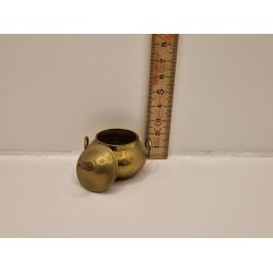 Skl med lg i messing (brugt)