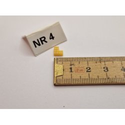 1 stk Gul "lege" klods i resin (hndlavet)