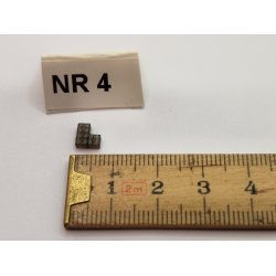 1 stk mrke gr/brun "lege" klods i resin (hndlavet)