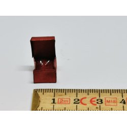 2 ringe i "slv" i rd ske (hndlavet)