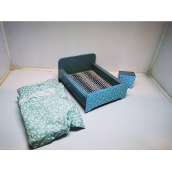 Sovevrelses st til dukkehus scala 1;16 (antik)