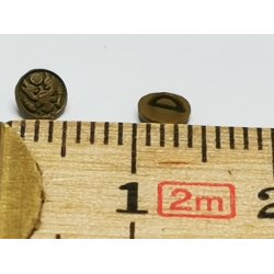 Meget lille brun knap 0,4 cm (ny)