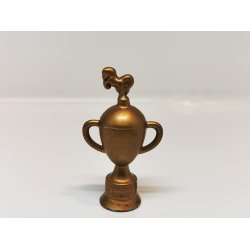 Pokal med hest i plastik (brugt)