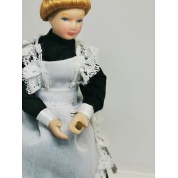 Meget lille brun knap 0,4 cm (ny)