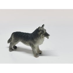 Collie hund i plastik (brugt)