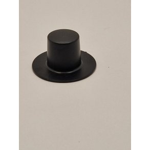 Blank hj hat i plastik til dukke scala 1:12 (ny)