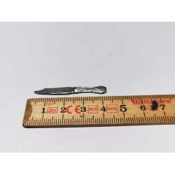 Kage kniv i tin (gammel)