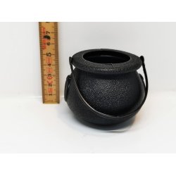 Sort gryde i plastik (ny)