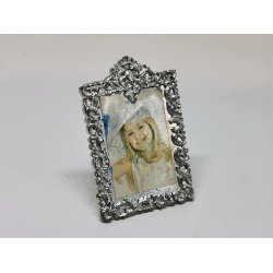 Fotografi i slvramme i plastik (brugt)