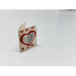 Postkort/hfte (hndlavet)