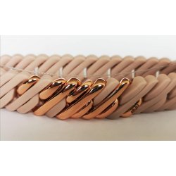 The Rubz armbnd Pixel mini 15 mm rose /rose gold