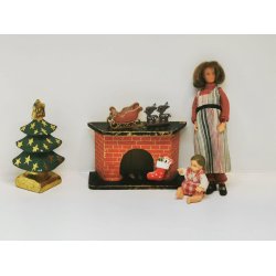 4 rensdyr i plastik (hndlavet)