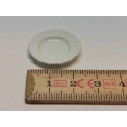 Tallerken i metal (brugt)