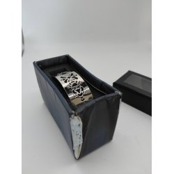 The Rubz armb�nd Symetric 20mm Ant Silver (kasse defekt)