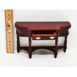 Konsulbord med skuffe til dukkehus scala 1:12 (ny)